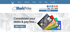 Desktop Screenshot of markpricemortgages.com